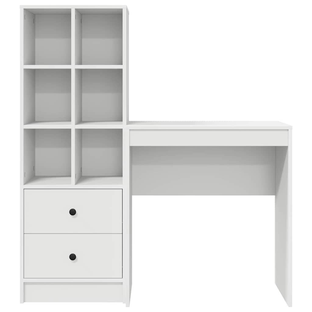 Bureau avec rangement avec tiroir 2 pcs Blanc 70 x 40 x 76 cm - XIOS