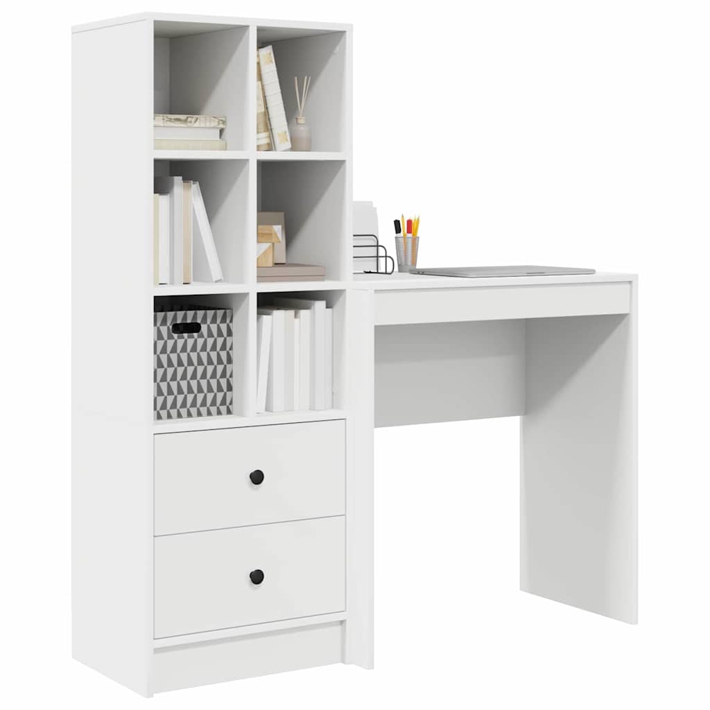 Bureau avec tiroir 2 pcs Blanc - XIOS