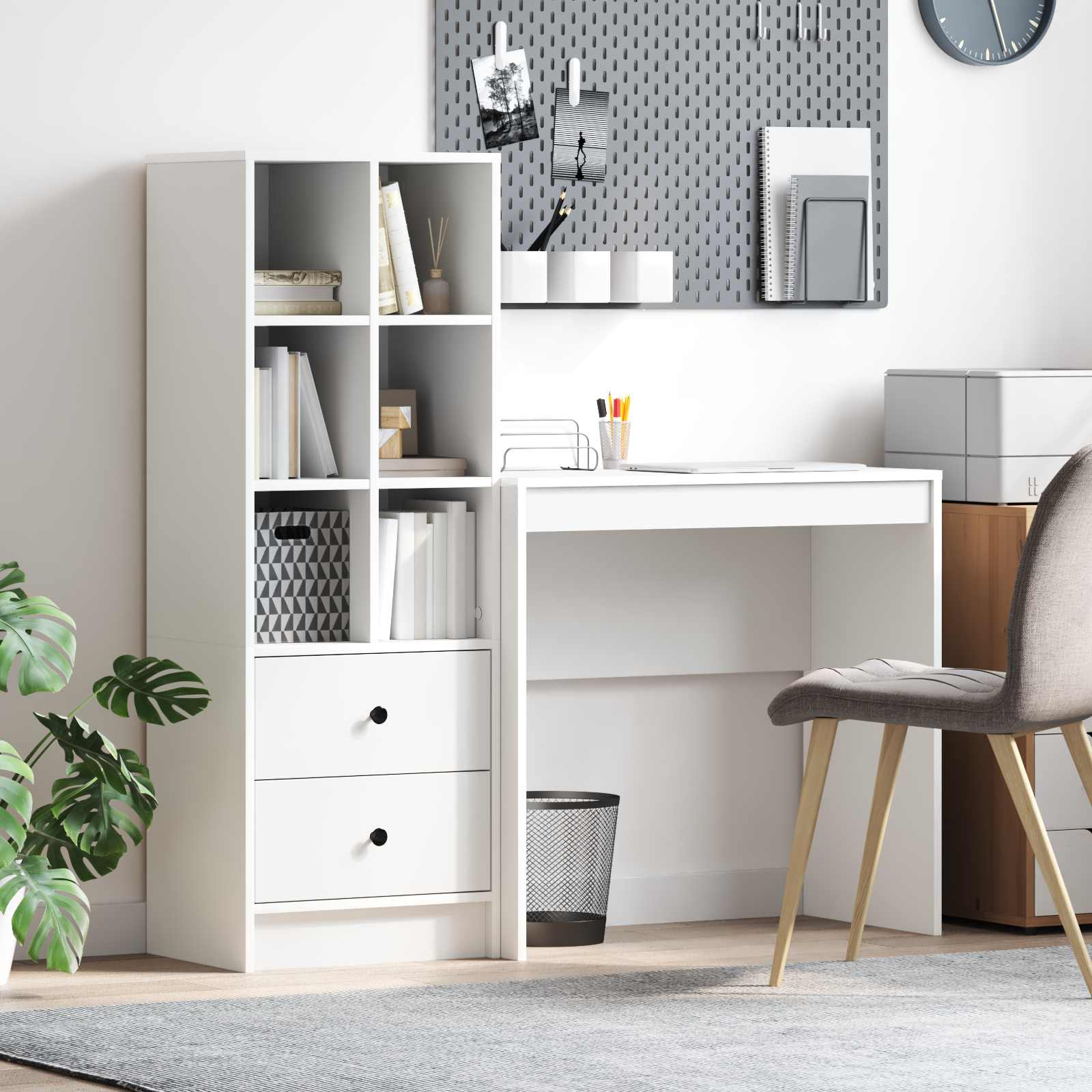Bureau Blanc 125,5 x 40 x 127 cm 2 pc - XIOS