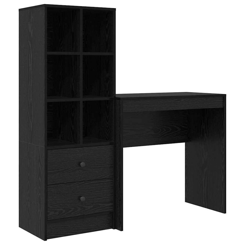 Bureau avec rangement 2 pcs Chêne noir 80 x 40 x 76 cm - XIOS