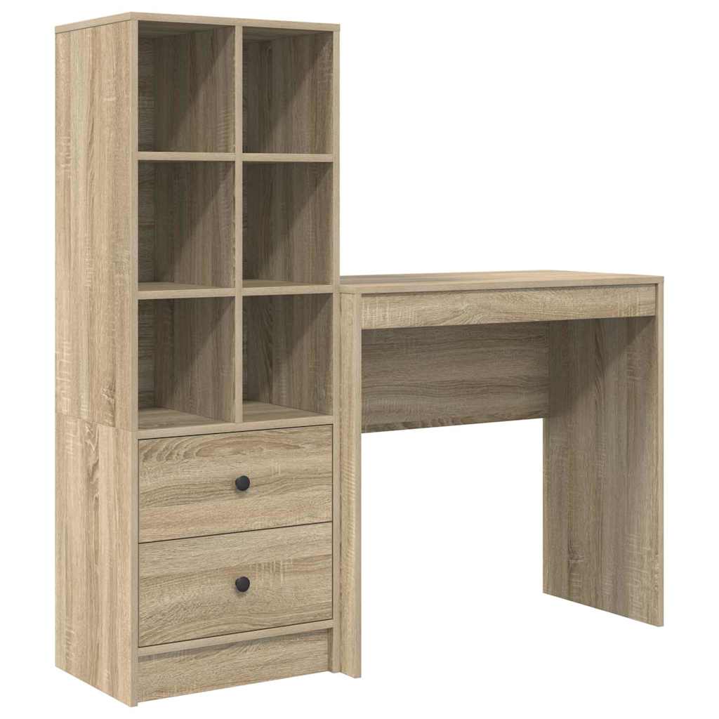 Bureau avec rangement 2 pcs Chêne Sonoma 80 x 40 x 76 cm - XIOS
