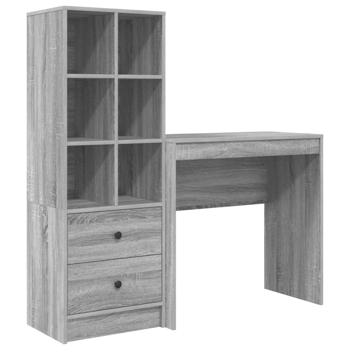 Bureau Gris Sonoma 125,5 x 40 x 127 cm 2 pc - XIOS