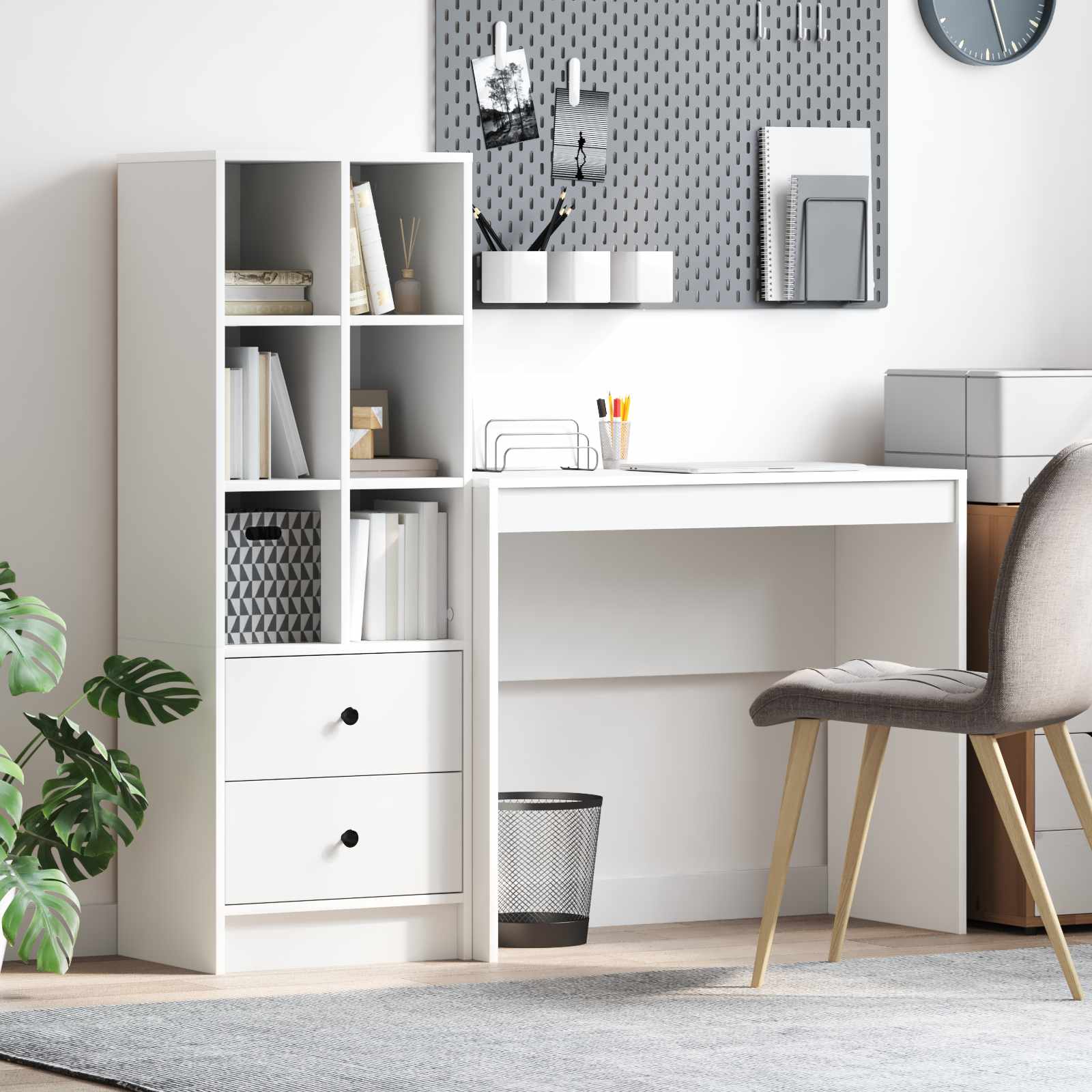 Bureau Blanc 135,5 x 40 x 127 cm 2 pc - XIOS