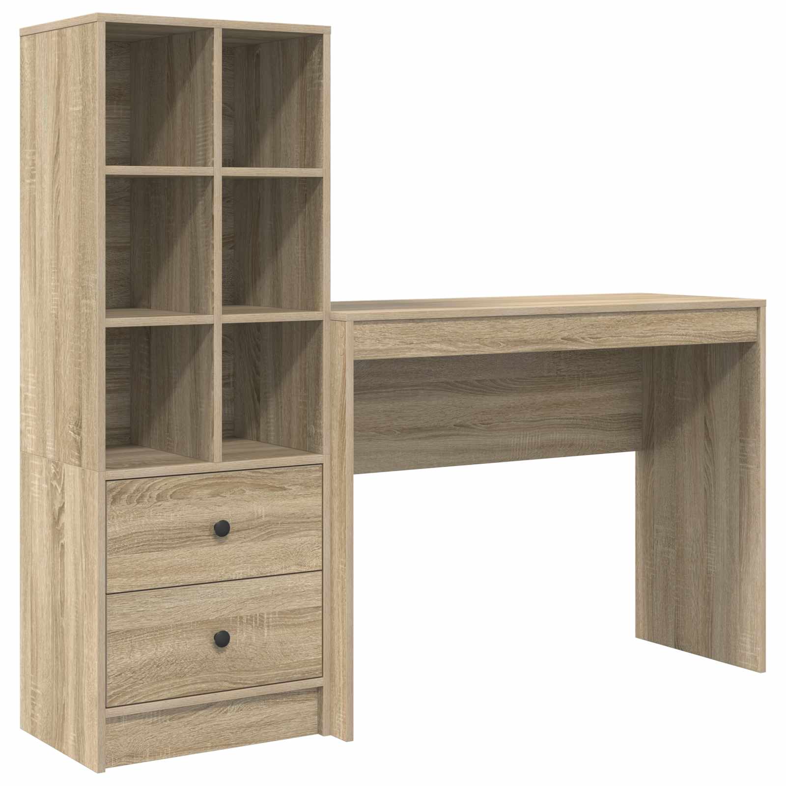 Bureau Chêne Sonoma 145,5 x 40 x 127 cm 2 pc - XIOS