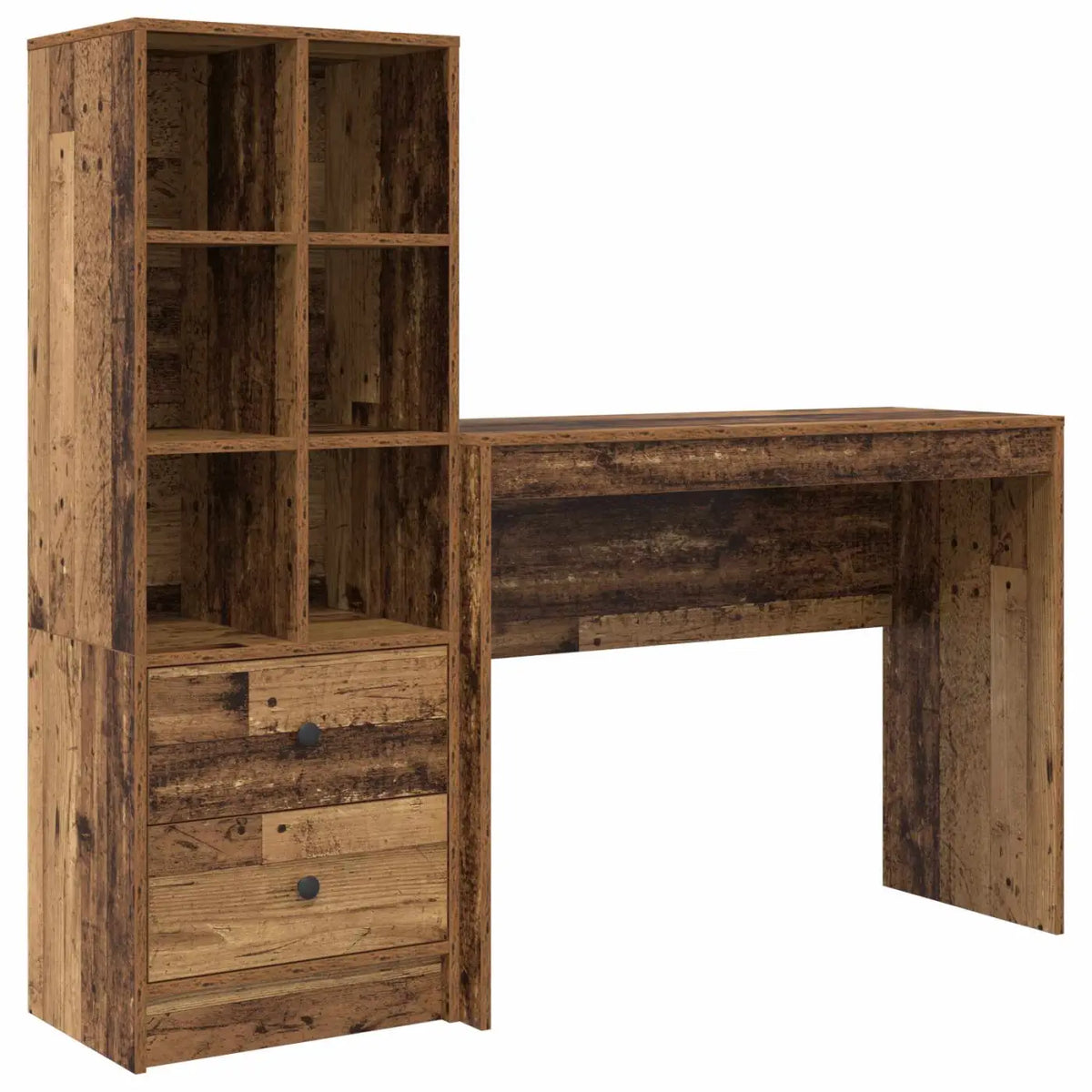 Bureau Bois ancien 145,5 x 40 x 127 cm 2 pc - XIOS