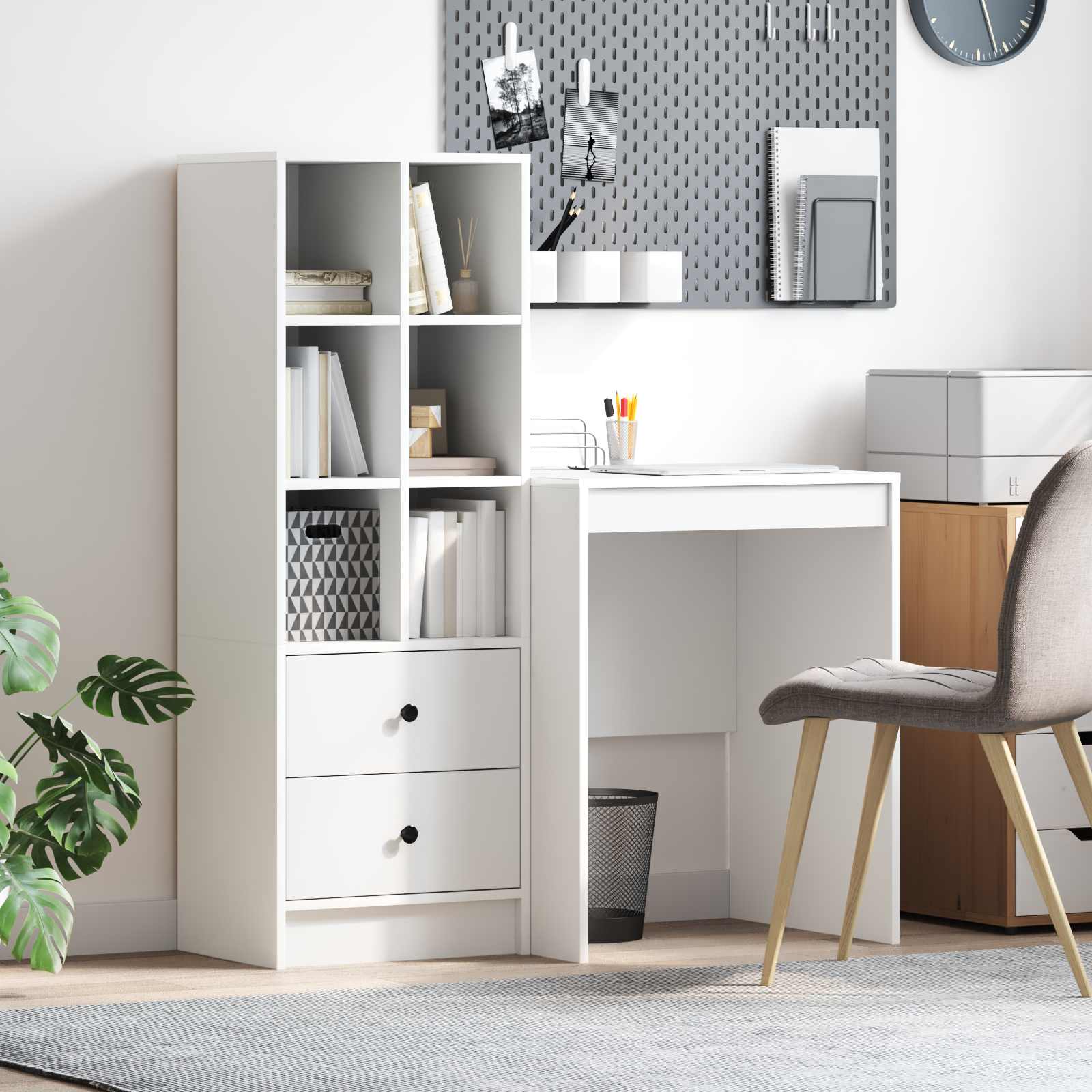 Bureau Blanc 145,5 x 40 x 127 cm 2 pc - XIOS