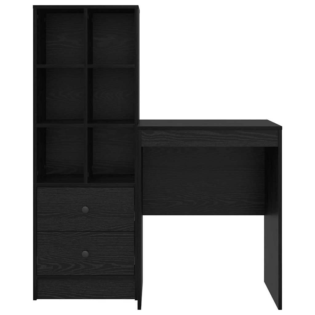 Bureau avec tiroir 2 pcs Chêne noir - XIOS
