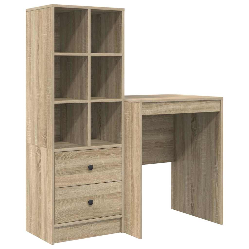 Bureau avec rangement 2 pcs Chêne Sonoma 60 x 50 x 76 cm - XIOS