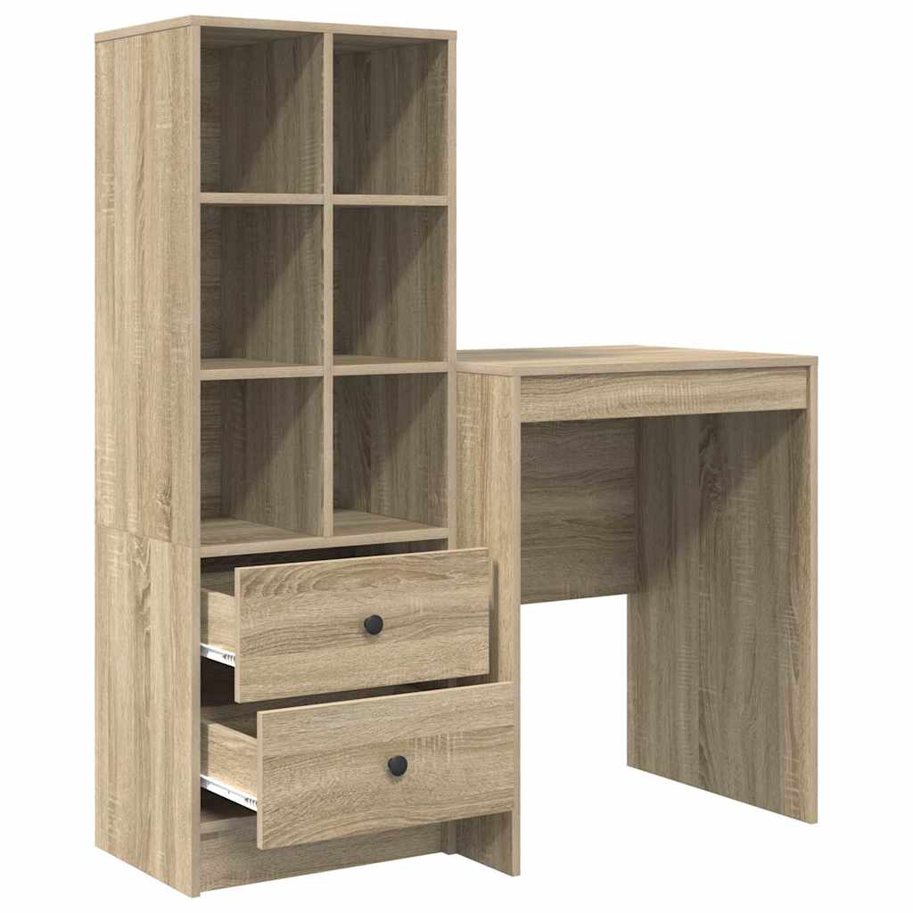 Bureau avec rangement 2 pcs Chêne Sonoma 60 x 50 x 76 cm - XIOS