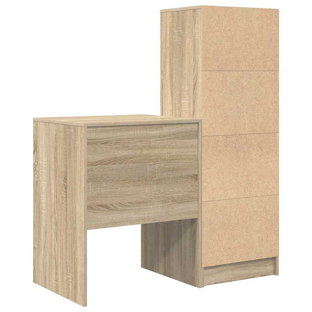 Bureau avec rangement 2 pcs Chêne Sonoma 60 x 50 x 76 cm - XIOS