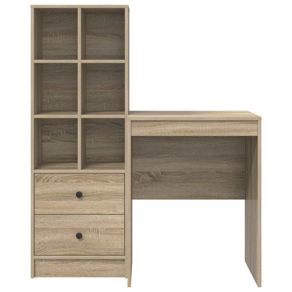 Bureau avec rangement 2 pcs Chêne Sonoma 60 x 50 x 76 cm - XIOS