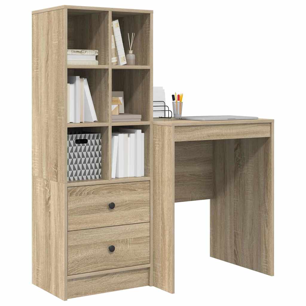 Bureau avec rangement 2 pcs Chêne Sonoma 60 x 50 x 76 cm - XIOS