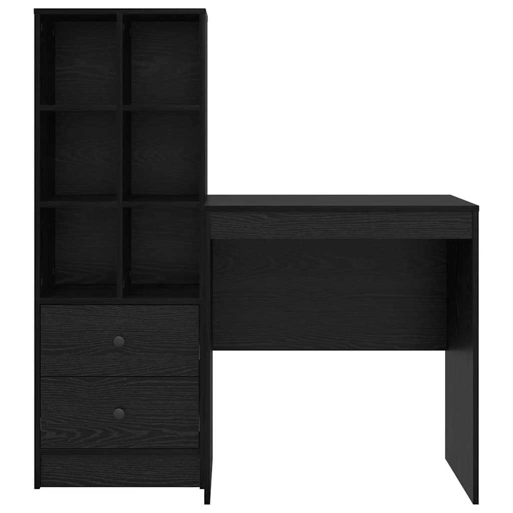 Bureau avec tiroir 2 pcs Chêne noir - XIOS
