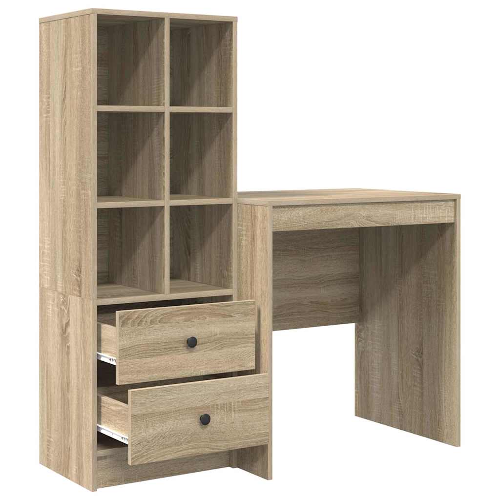 Bureau avec rangement 2 pcs Chêne Sonoma 70 x 50 x 76 cm - XIOS
