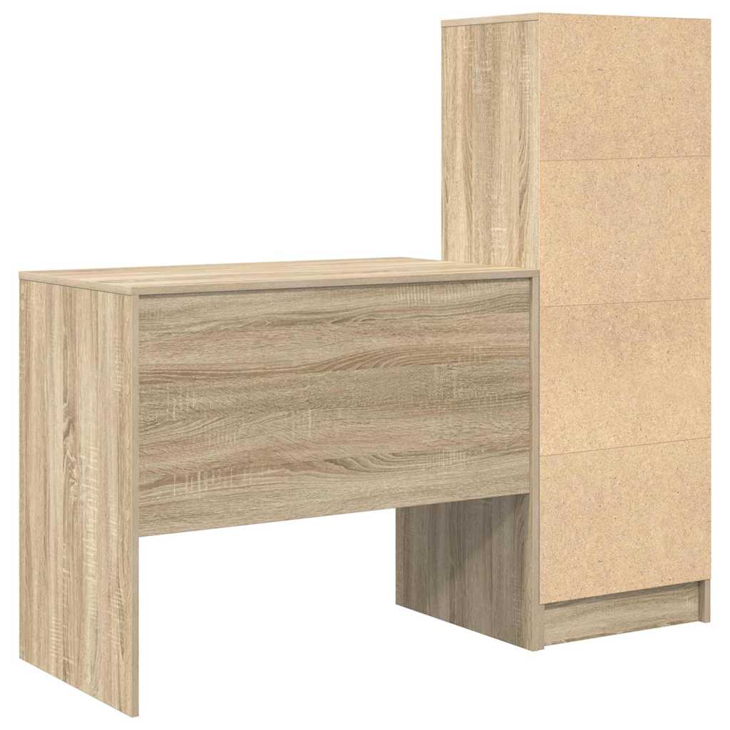 Bureau avec rangement 2 pcs Chêne Sonoma 90 x 50 x 76 cm - XIOS