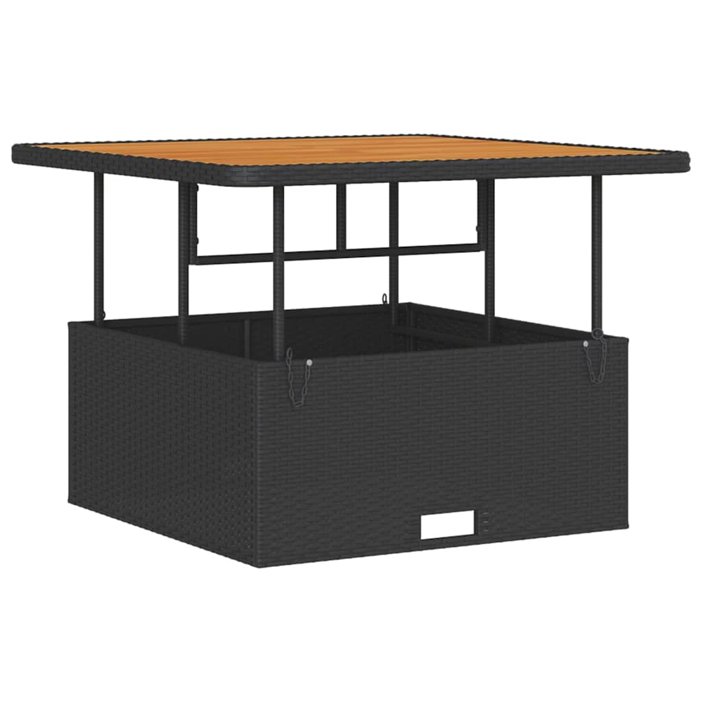 Ensemble de salle à manger pour jardin Noir polyrotin - XIOS
