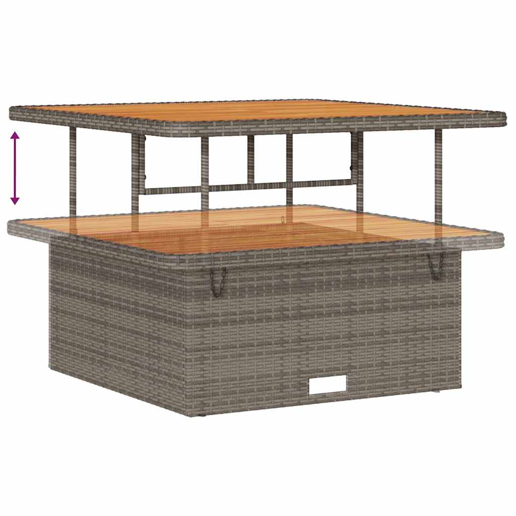 Ensemble de salle à manger pour jardin Gris polyrotin - XIOS