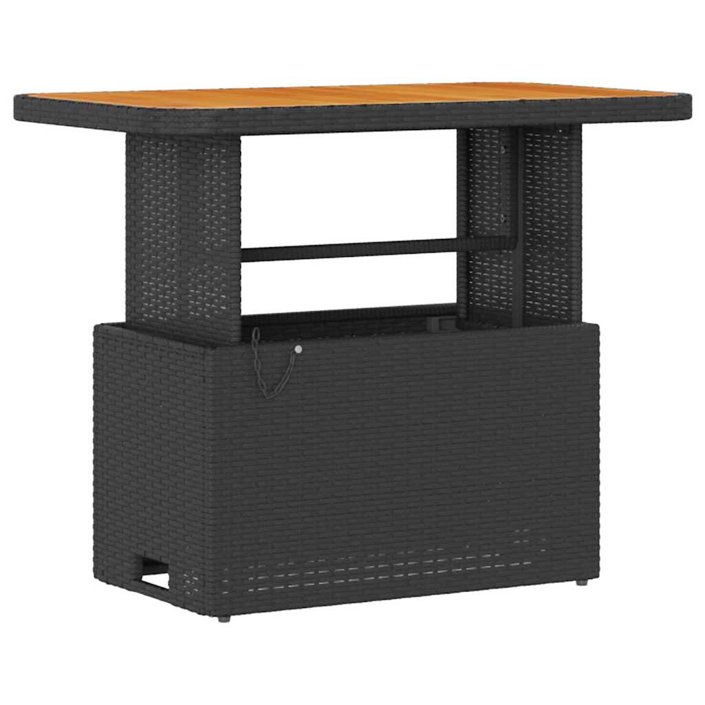 Ensemble de salle à manger pour jardin Noir polyrotin - XIOS
