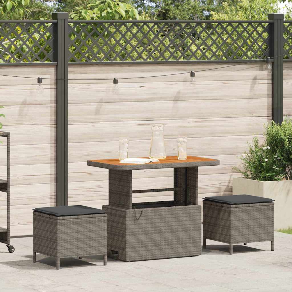 Ensemble de salle à manger pour jardin Gris polyrotin - XIOS