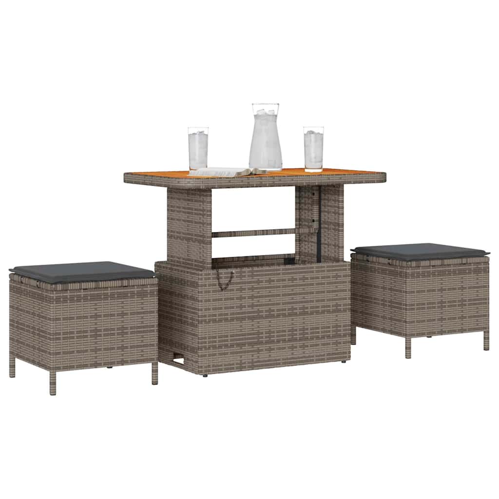 Ensemble de salle à manger pour jardin Gris polyrotin - XIOS