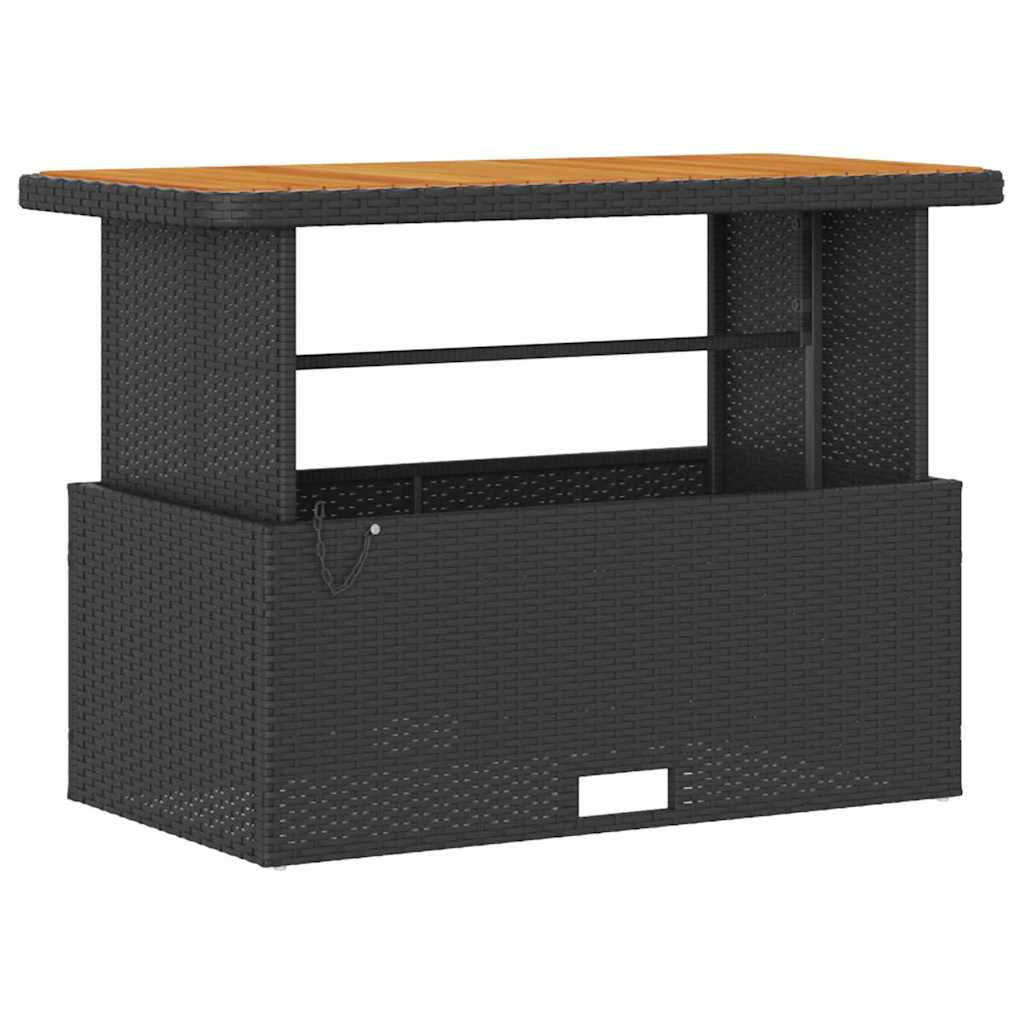 Ensemble de salle à manger pour jardin Noir polyrotin - XIOS