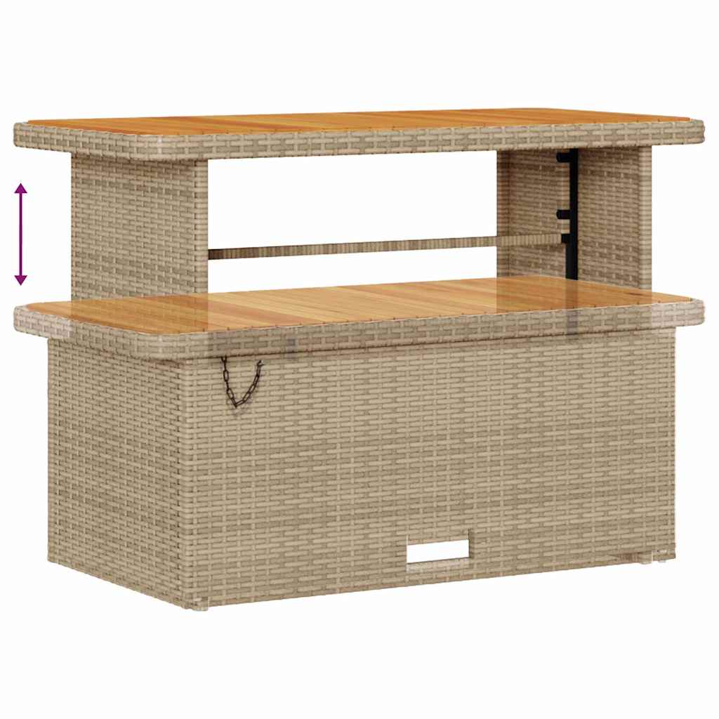 Ensemble de salle à manger pour jardin Beige polyrotin - XIOS