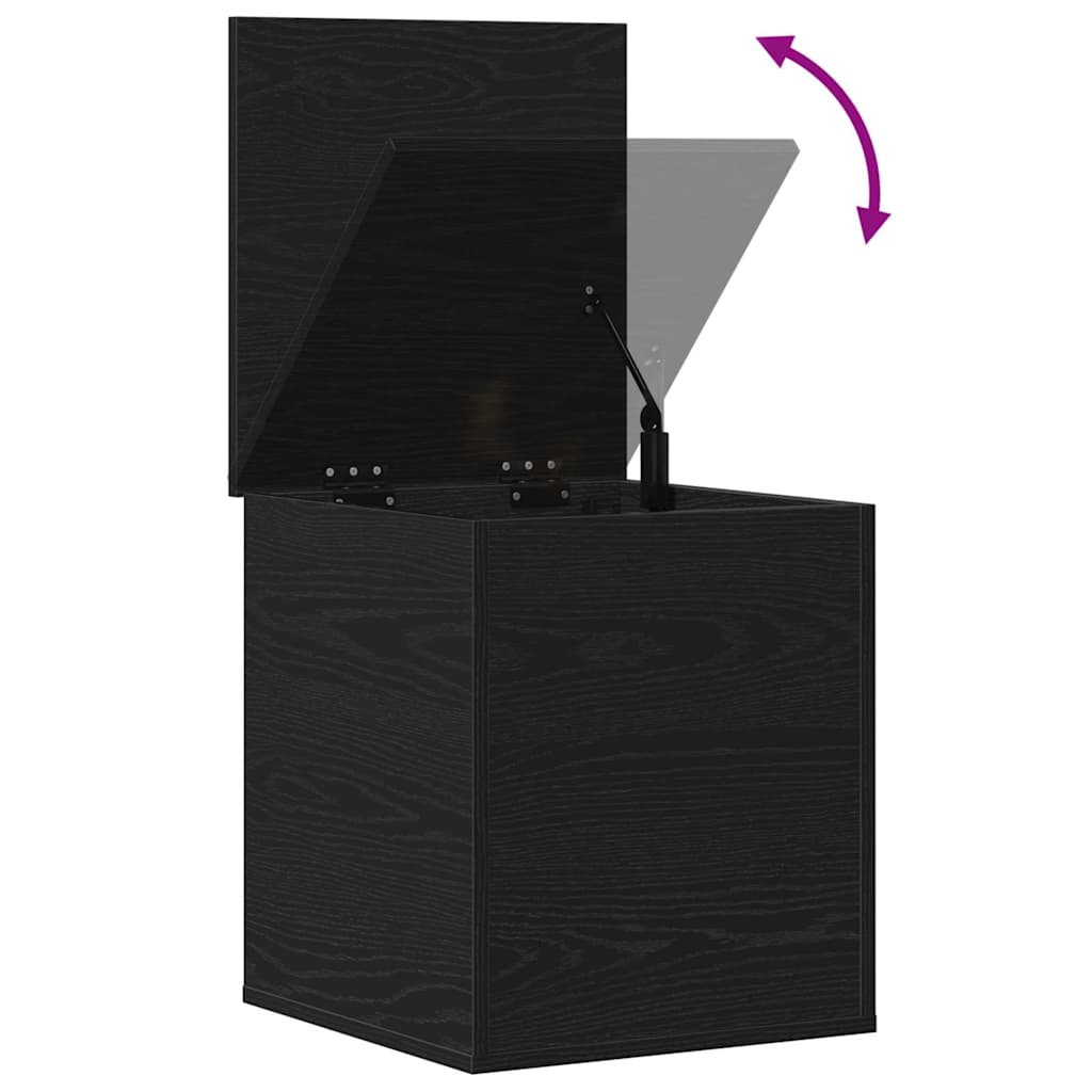 Boîte de Rangement Chêne noir 40 x 42 x 46 cm Bois d'ingénierie