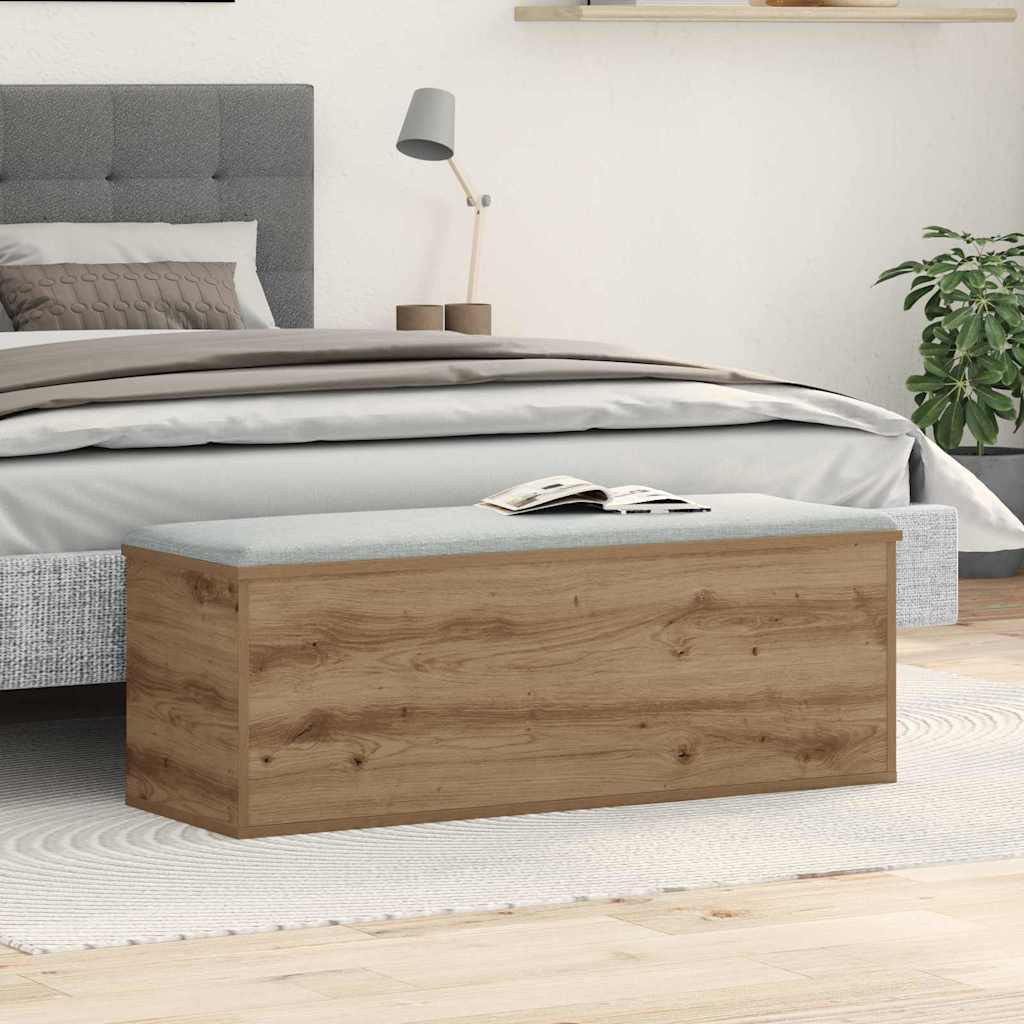 Boîte de Rangement Chêne artisanal 102 x 35 x 35 cm