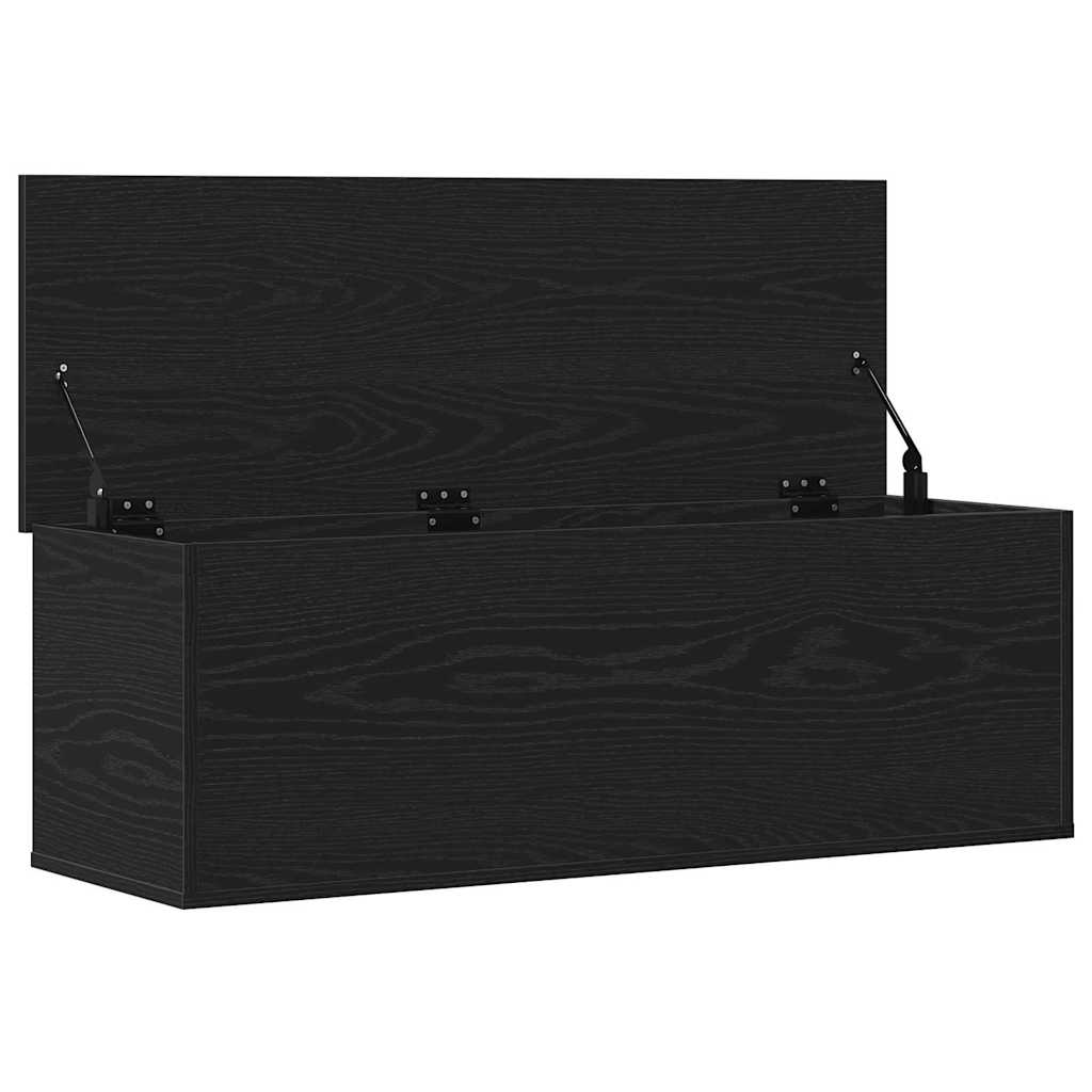 Boîte de Rangement avec stockage Chêne noir 102 x 35 x 35 cm