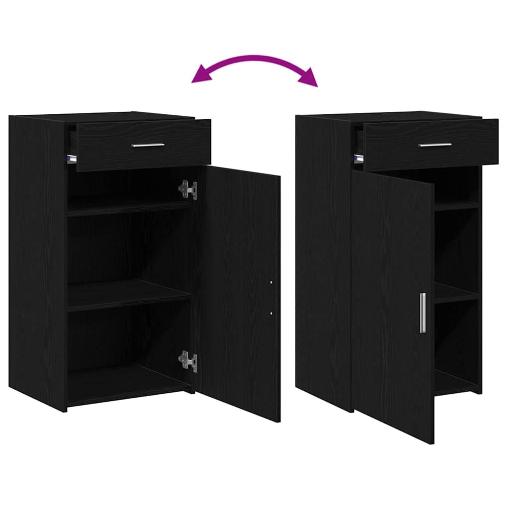 Buffet Chêne noir 50 x 42,5 x 93 cm Bois d'ingénierie - XIOS