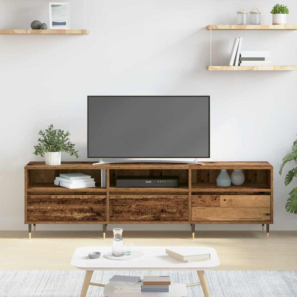 Meuble TV Bois Ancien 150 x 30 x 45 cm Bois d'ingénierie