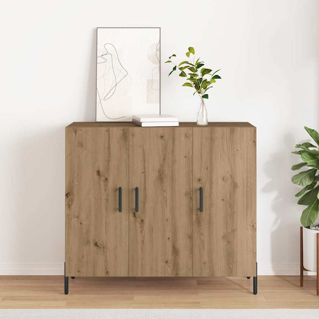 Buffet chêne artisanal 90 x 34 x 80 cm Bois d'ingénierie - XIOS