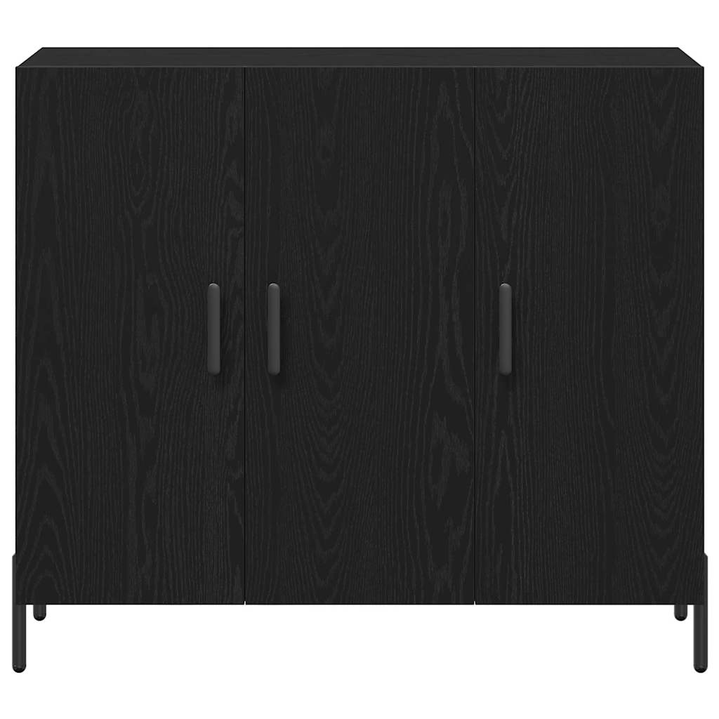 Buffet Chêne noir 90 x 34 x 80 cm Bois d'ingénierie - XIOS