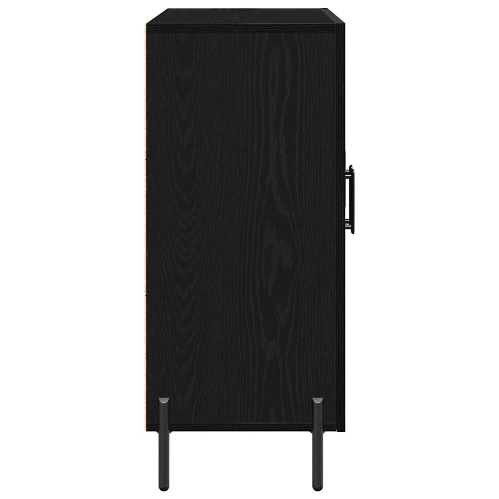 Buffet Chêne noir 90 x 34 x 80 cm Bois d'ingénierie - XIOS