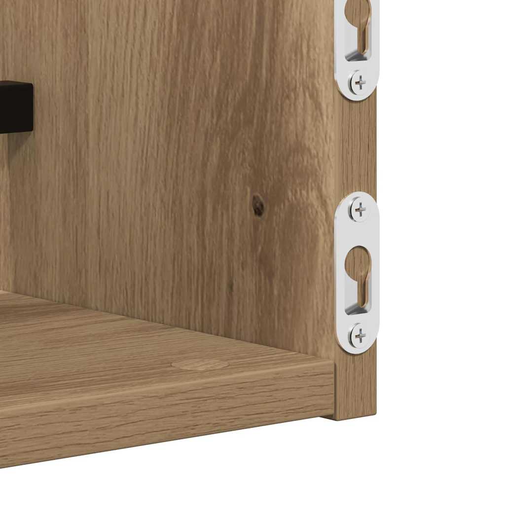 Étagère Murale 2 pcs chêne artisanal 80 x 16 x 14 cm - XIOS