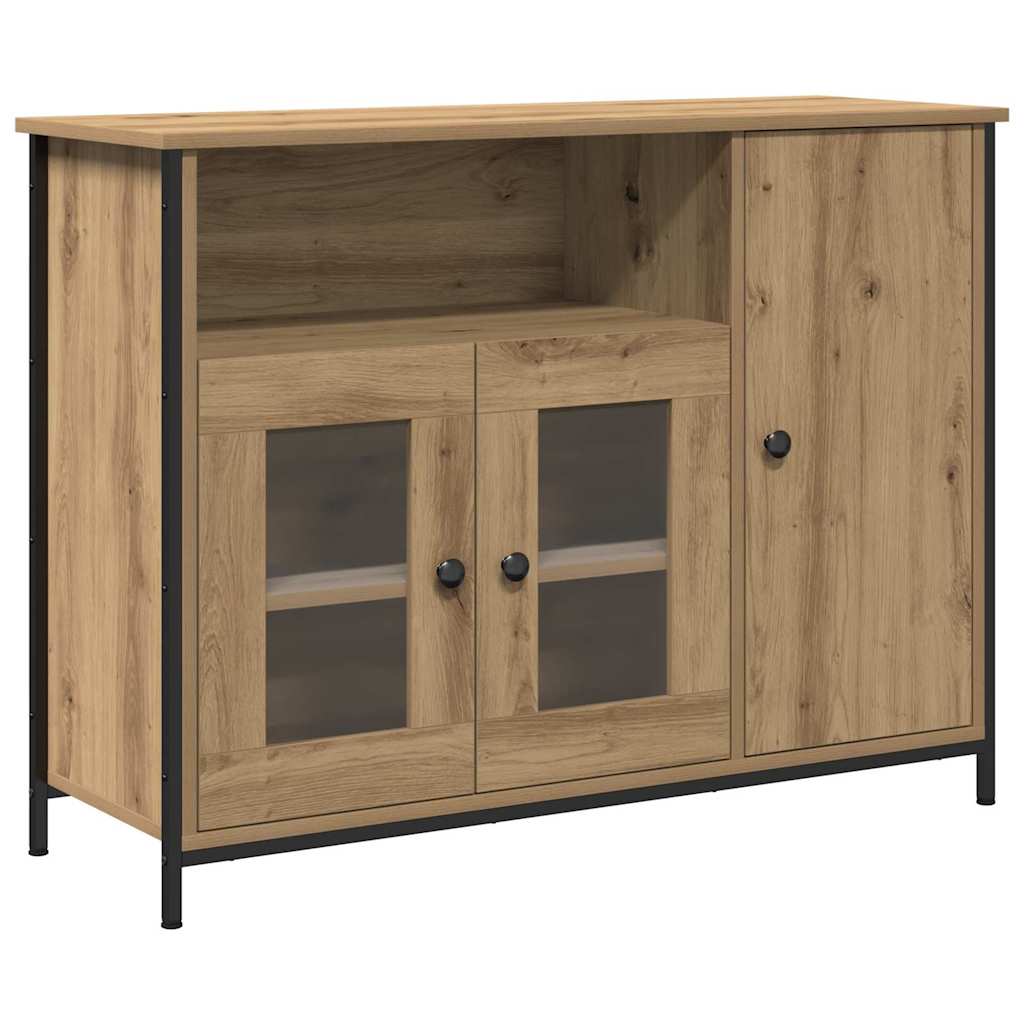 Buffet chêne artisanal 100 x 35 x 75 cm Bois d'ingénierie - XIOS