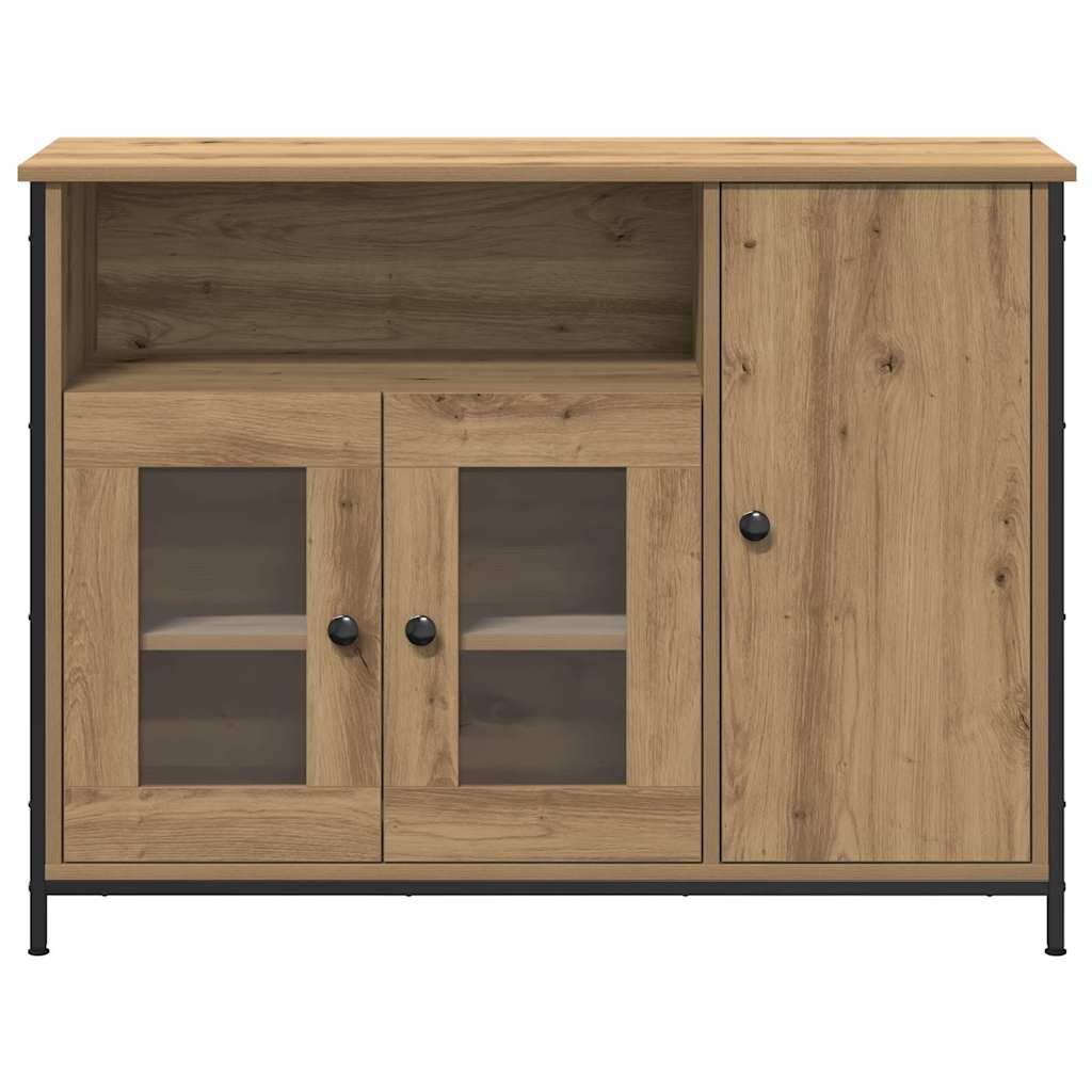 Buffet chêne artisanal 100 x 35 x 75 cm Bois d'ingénierie - XIOS