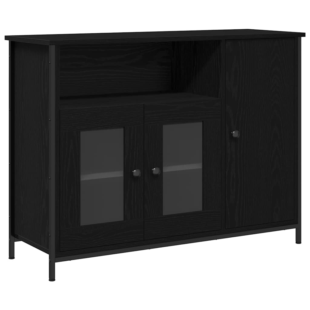 Buffet Chêne noir 100 x 35 x 75 cm - XIOS
