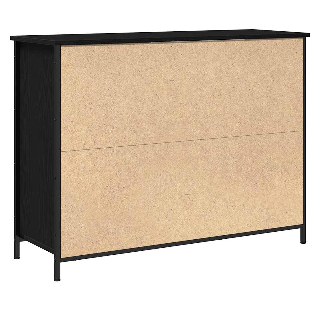 Buffet Chêne noir 100 x 35 x 75 cm - XIOS