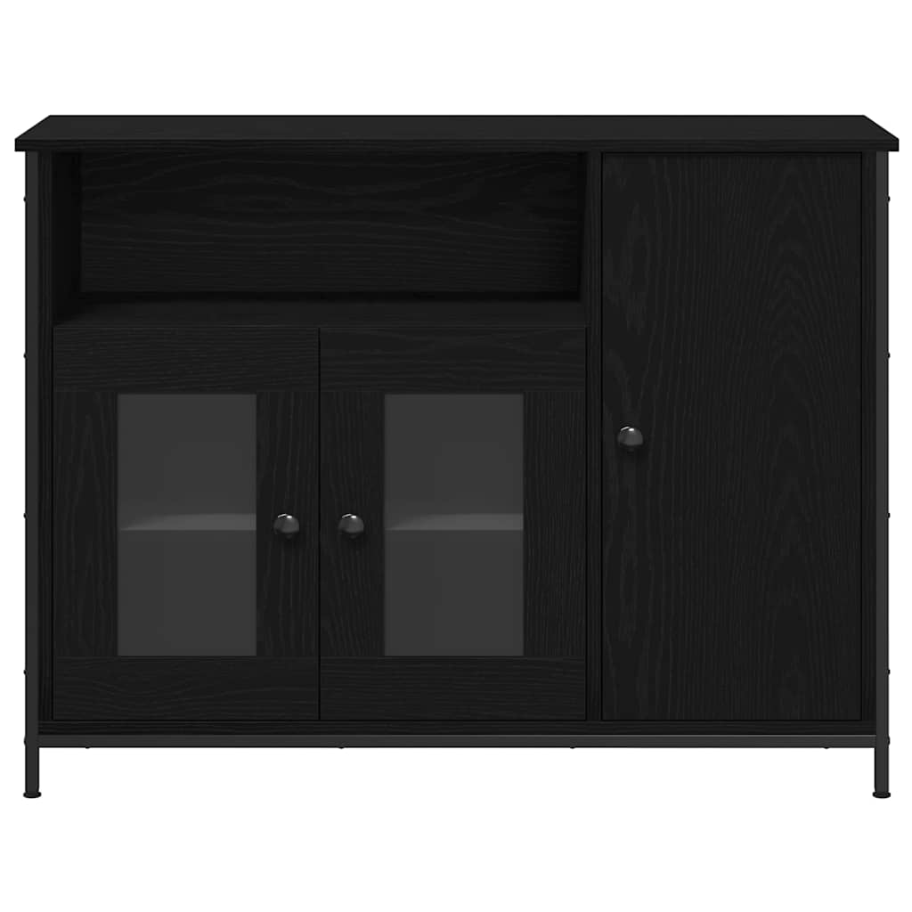Buffet Chêne noir 100 x 35 x 75 cm - XIOS