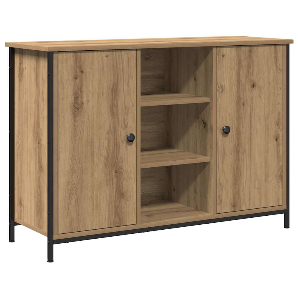 Buffet chêne artisanal 100 x 35 x 70 cm Bois d'ingénierie - XIOS