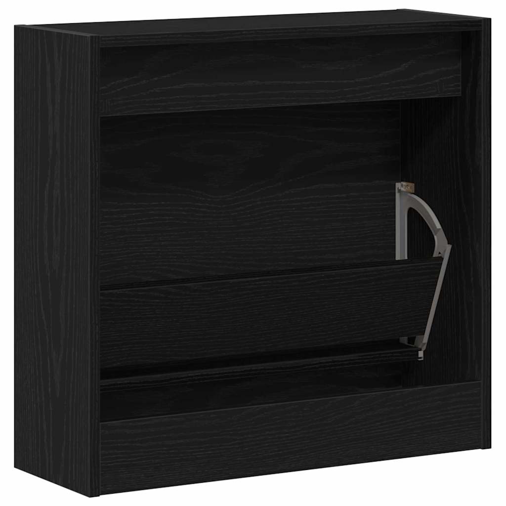 Armoire à chaussures avec stockage Chêne noir 60 x 21 x 57 cm - XIOS