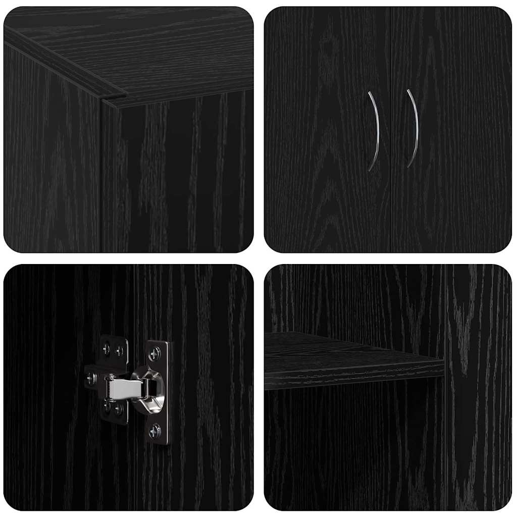 Cabinet de Bureau Chêne noir 60 x 32 x 77.5 Bois d'ingénierie - XIOS