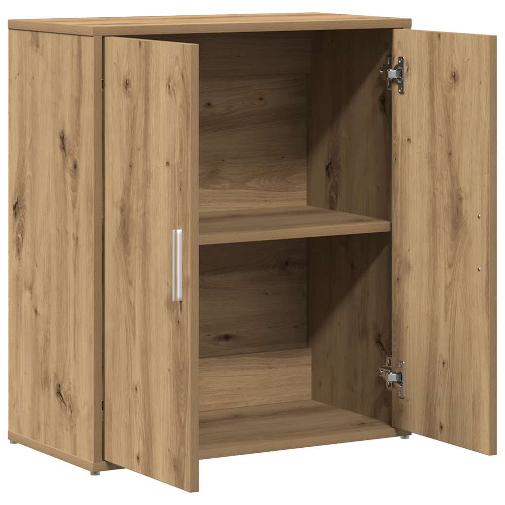 Buffet en chêne massif 60 x 31 x 70 cm bois d'ingénierie - XIOS