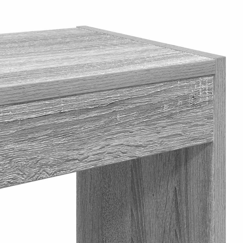 Bibliothèque Sonoma gris 100 x 30 x 198 cm Bois d'ingénierie - XIOS