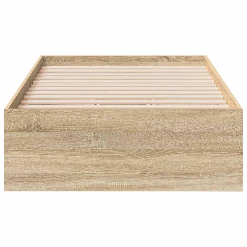 Cadre de lit Marron 90 x 190 cm Bois d'ingénierie - XIOS