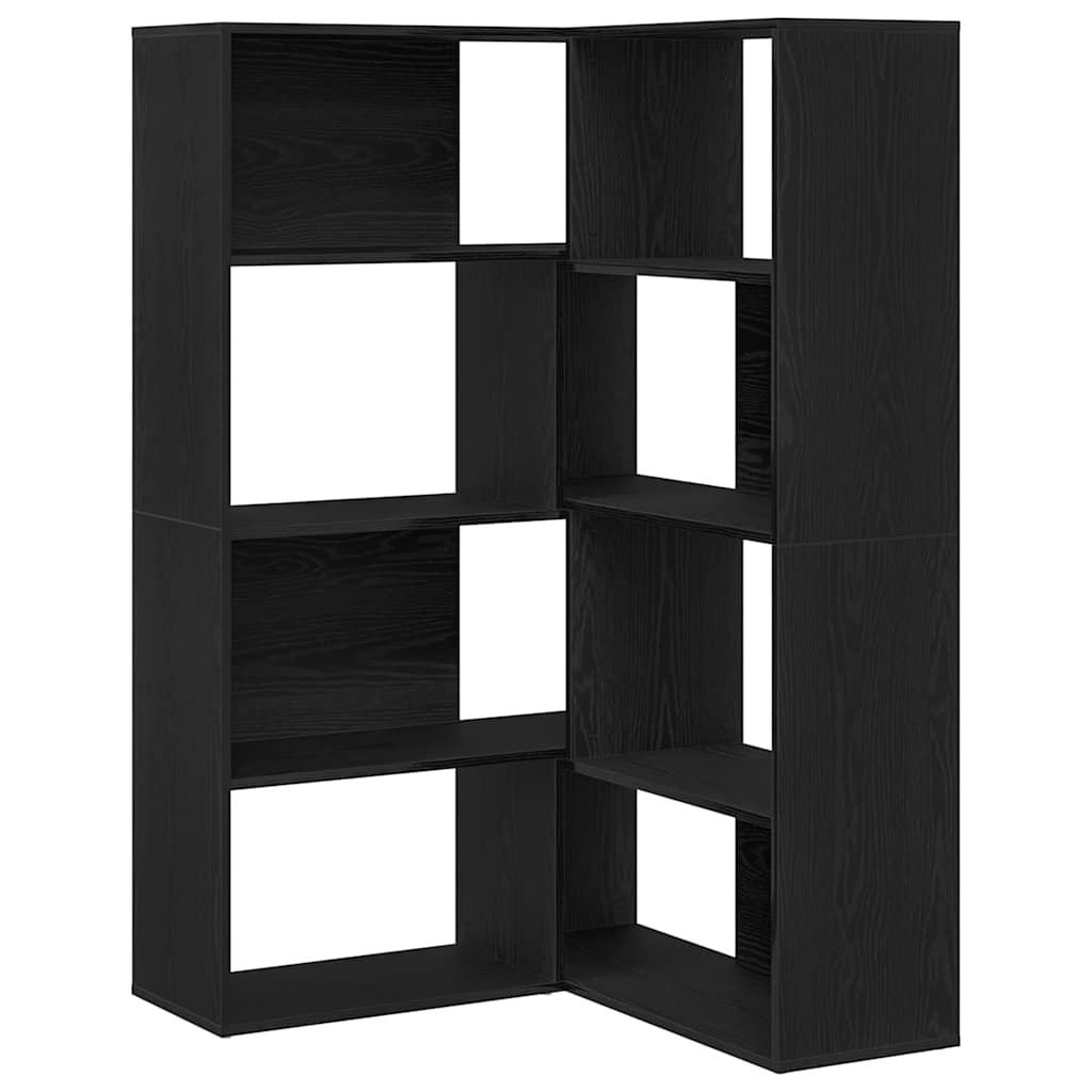 Bibliothèque Chêne noir 140 x 30 x 140 cm Bois d'ingénierie - XIOS
