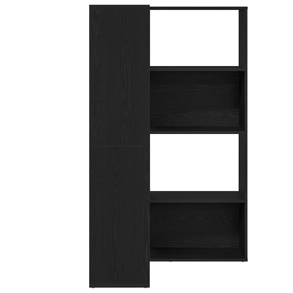 Bibliothèque Chêne noir 140 x 30 x 140 cm Bois d'ingénierie - XIOS