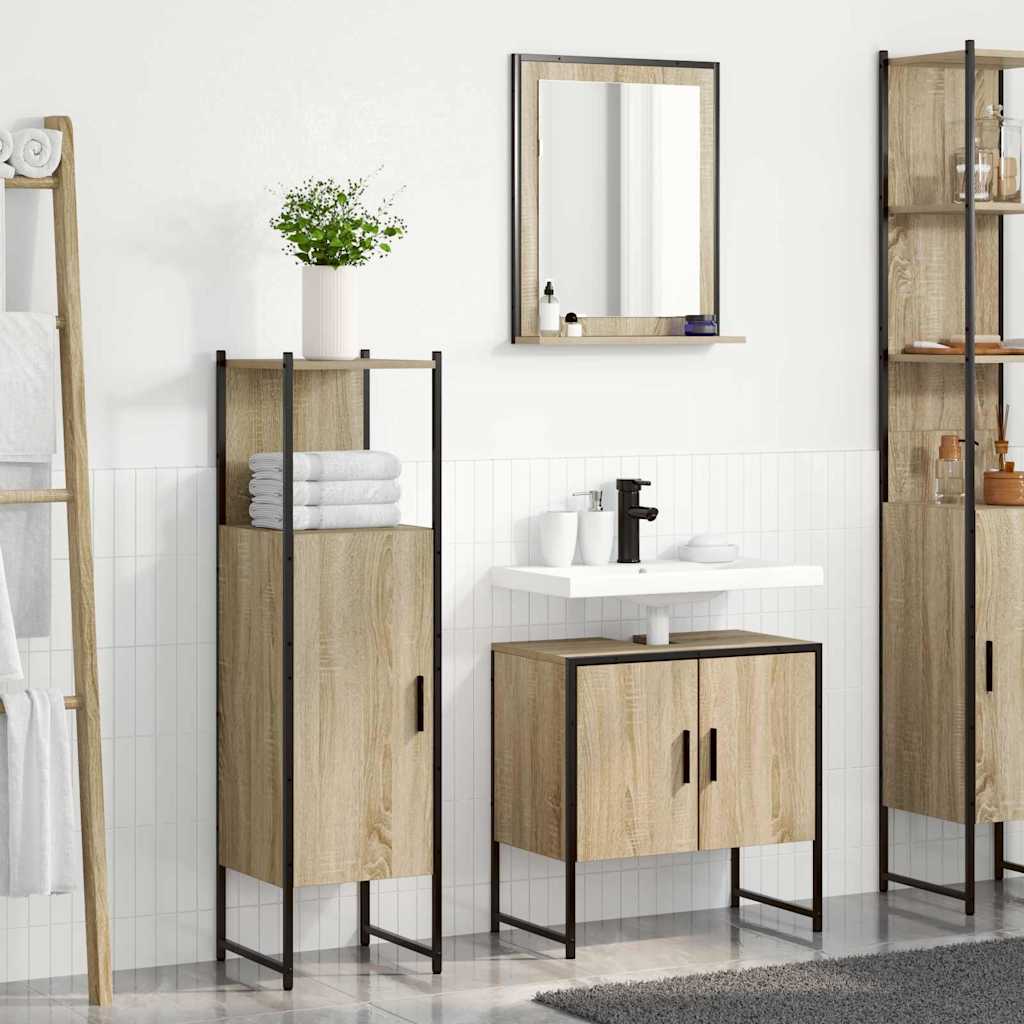 Ensemble de mobilier de salle de bain 3 pc Marron - XIOS
