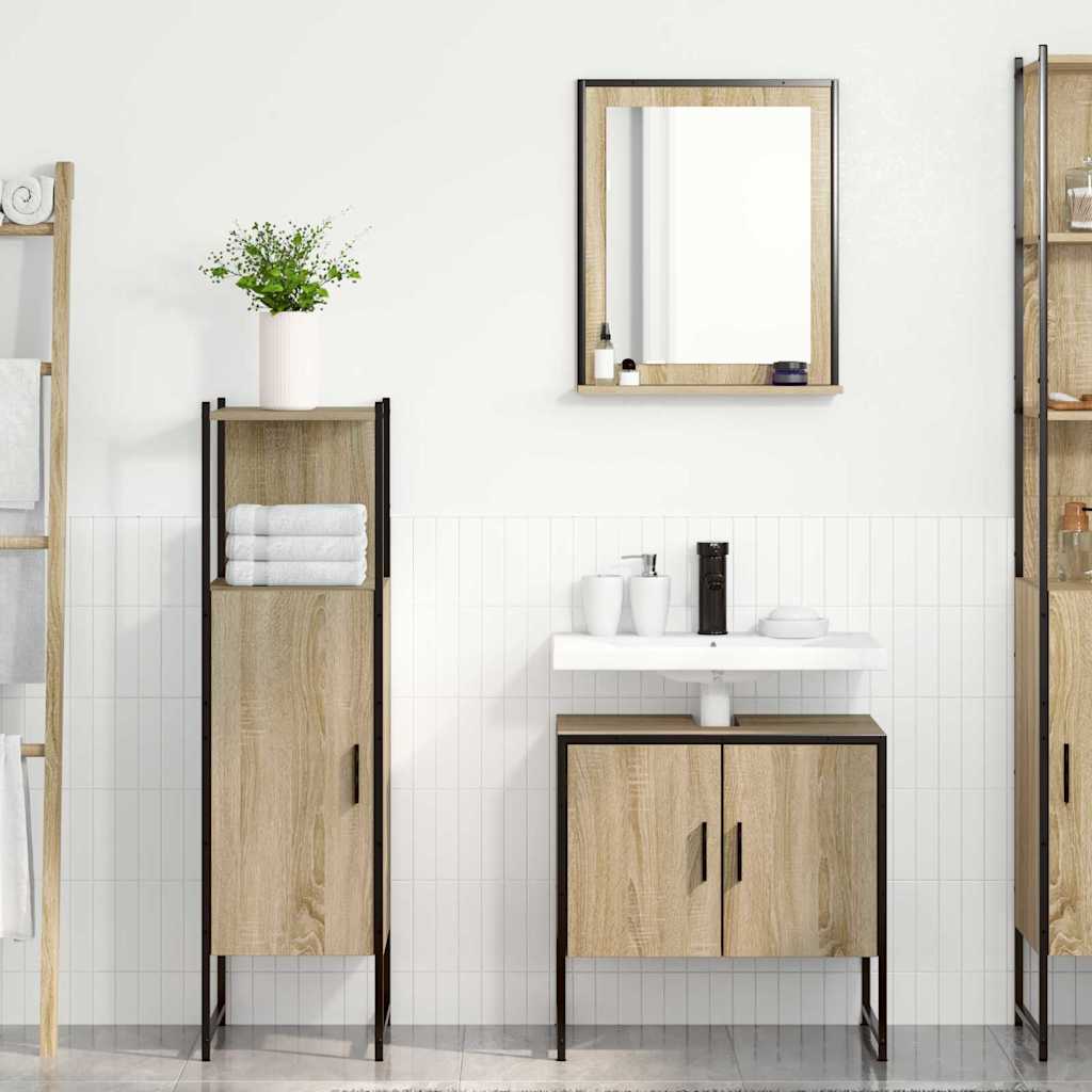 Ensemble de mobilier de salle de bain 3 pc Marron - XIOS
